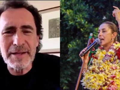 Demián Bichir apoya a Sheinbaum: ‘México se vería guapo con una mujer presidenta’