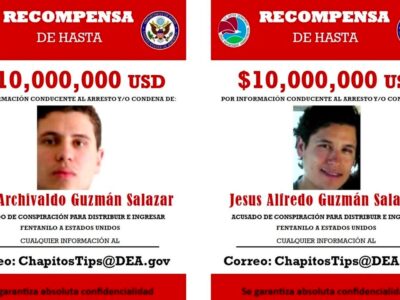 Actualiza la DEA su lista de más buscados; “Los Chapitos” la encabezan