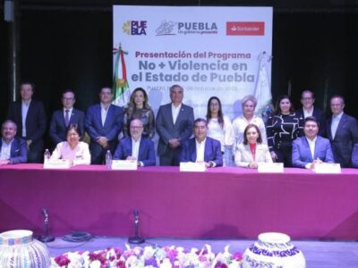 Con programa “No + Violencia”, gobierno estatal y Santander México refuerzan estrategias para garantizar paz social