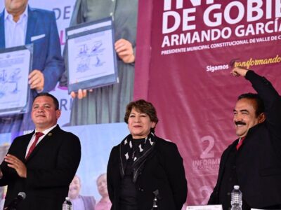 La Gobernadora del Estado de México Delfina Gómez destaca programas sociales y obras de infraestructura en Valle de Chalco Solidaridad.