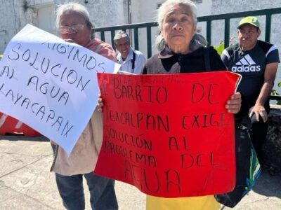 Vecinos de Tlayacapan, Morelos, exigen a la Conagua perforar pozo de agua