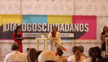 Candidata de Morena en Morelos asiste a evento de Coparmex